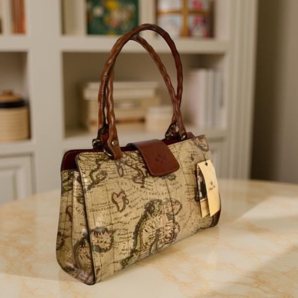 Patricia Nash Handbags - NWT-Patricia Nash-European Map-Rienzo Satchel buttery leather $249 MSRP
